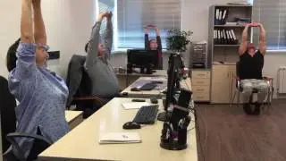Утренняя гимнастика , зарядка , йога , на рабочем месте , не от ходя от процесса !