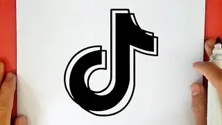 HOW TO DRAW THE TIK TOK LOGO