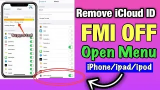 All iPhone, iPad, iPod Turn off FMI Open Menu Proxy Mehtod by Eft Pro