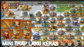 MINI RALLY TRAP 500 M TAKE RALLY TITAN CHAMP ASTRA..they didn't expect..chaos arena..Lords mobile
