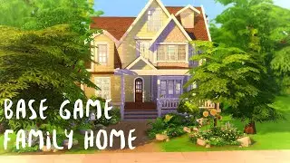 Sims 4 Speed Build//Base Game Family Home