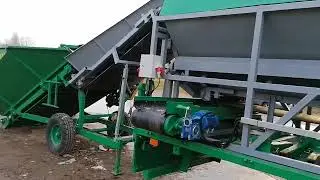Мобильный сортировочный комплекс для мусора