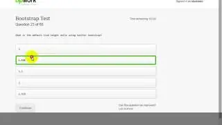 Upwork Bootstrap Test 2017 Solve |bootstrap skill test 2017