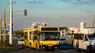 МИНСК (Беларусь) | Поездка на Автобусе; АЕ 3736-7; МАЗ-105.065; марш. 140. (15.10.2022 г.)