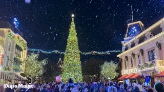 Jingle Bells Snow Moment - Main Street, USA - Disneyland - Holidays at Disneyland 2022