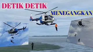 Latihan SAR Polairud Polda Kaltara || Jamp Heli dan Rappelling