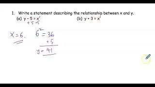 Comparing two variables.
