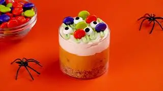 M&M’S Harvest Pumpkin Cheesecake Cups