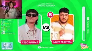 Vicky Reacciona A ¿Qué Cantante Prefieres? 🧑🏻‍🎤🤔 - ¿Peso Pluma o Quevedo? 👩🏻‍🎤 ¿Qué prefieres? |