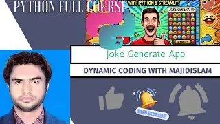 Learn Python Create a Live Joke Generator in Streamlit! 🎭! 🤣| 