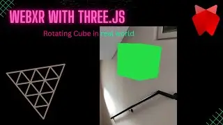 Rotating cube in real world using Three.js and WEBXR API