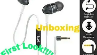 boAt BassHeads 220 Super extra Bass Wired Headset with mic|| #Unboxing || 5G blogs