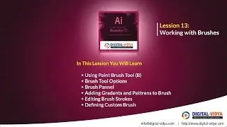 How to Use Brushes in Adobe Illustrator CC -Telugu Tutorial