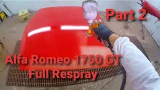 Alfa Romeo 1750 gt FULL RESPRAY part2 - panels episode#9