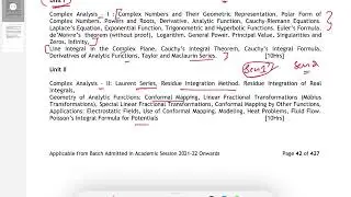Applied Mathematics II- Syllabus Review (GGSIPU)