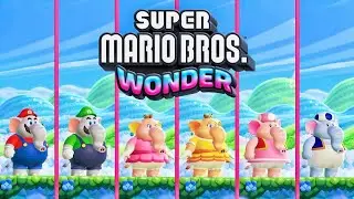 All Elephant Transformations - Super Mario Bros. Wonder - 4K