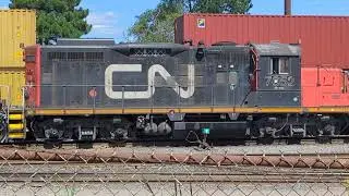 CN BIT Locals EMD GP38-2 7521 GP38-2 7524 & GP9RM 7052 Are doing some Yard work In Brampton Yard