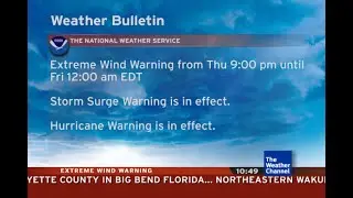 Intellistar 1 SD during the eyewall of Helene with EXTREME WIND WARNIING - Perry, FL (9/26/24)