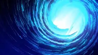 High Definition Blue Hole Particles Loop Relaxing Visuals HD Screensaver