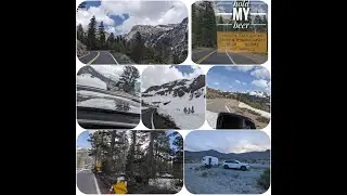Timelaps drive over sonora pass california 108