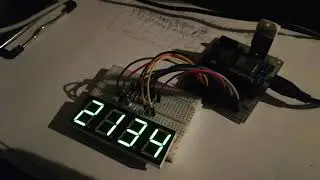 ceas NTP pe afisaj led din 7-segmente multiplexat