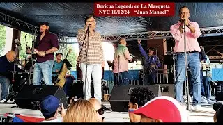 Boricua Legends en La Marqueta, NYC 10/12/24 -canta Nelson Rodriguez - 