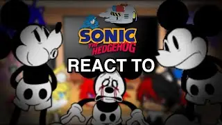 Sonic Characters React to FNF vs Mickey Mouse 3rd phase (Sunday night) (Happy Smile horror)