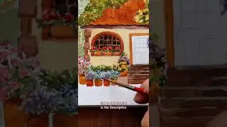 Let's Paint a Mini Flower Storefront with watercolors