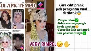 Cara edit video pengantin pake foto kita sendiri di aplikasi tempo tanpa iklan||Viral di Tiktok😨✨