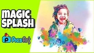 tutorial membuat foto magic splash - PicsArt Tutorial