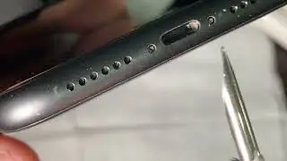 Solved muffled quiet speaker sound using a earphone cleaning pen