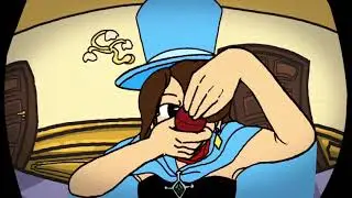 Trucy does magic for Edgeworth