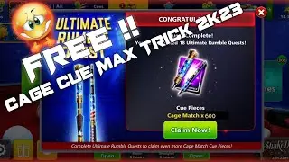 8Ball Pool || Cage Cue Max Trick Free 2k23🔥🎱 || Link In Description💯 !!