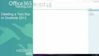 Deleting a Text Box in OneNote 2013
