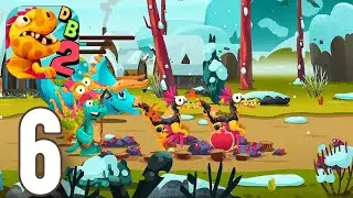 Dino Bash: Travel Through Time - Gameplay Walkthrough Part 6 - Island 6 (ios,Android)