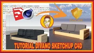Sketchup\ C4D\ Enscape Divano\ Sofa - Pillow TUTORIAL