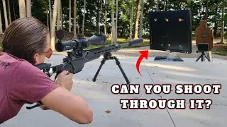 Sniper Testing Insane Hostage Computer Monitor Shot