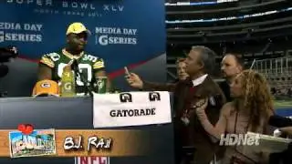 Katie Daryl at the Big Game with the Green Bay Packers