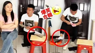 打了一晚的麻將，老婆居然在家門口擺著菜刀等我，只能把錢都交啦！【赵娜娜】