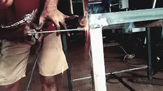 Make a simple metal table with a simple technique |  Stick welding square tubing