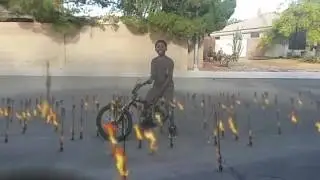 Kid manages to dodge flaming arrows |fx guru