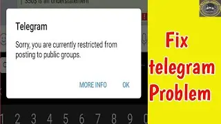 Fix you are currently restricted from posting to public group in telegram | you currently restricted