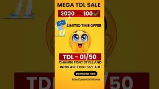Change font style and increase font size tally tdl @gyanamrit