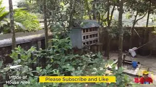 drone video shot inside of house