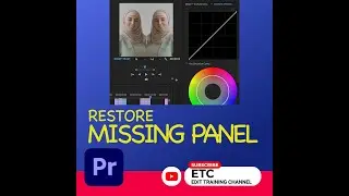 RESTORE MISSING PANEL | ADJUST LAYOUT | WORKSPACE | ADOBE PREMIERE PRO | #shorts