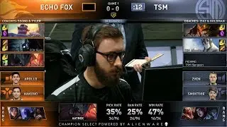 TSM vs FOX Game 1 - 2019 LCS Spring QuaterFinals - Echo Fox vs Team SoloMid