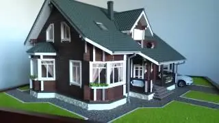 Макет дома из бруса