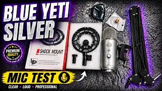 Blue Yeti Silver testing || Blue Yeti