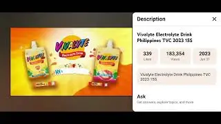Vivalyte Electrclyte Drink 20 TVC 2023 Has BSOD (Windows 12)