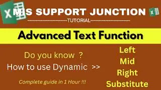 Dynamic Text Functions | LEFT, RIGHT, MID, FIND, LEN | Name split, First, Last and Middle Name